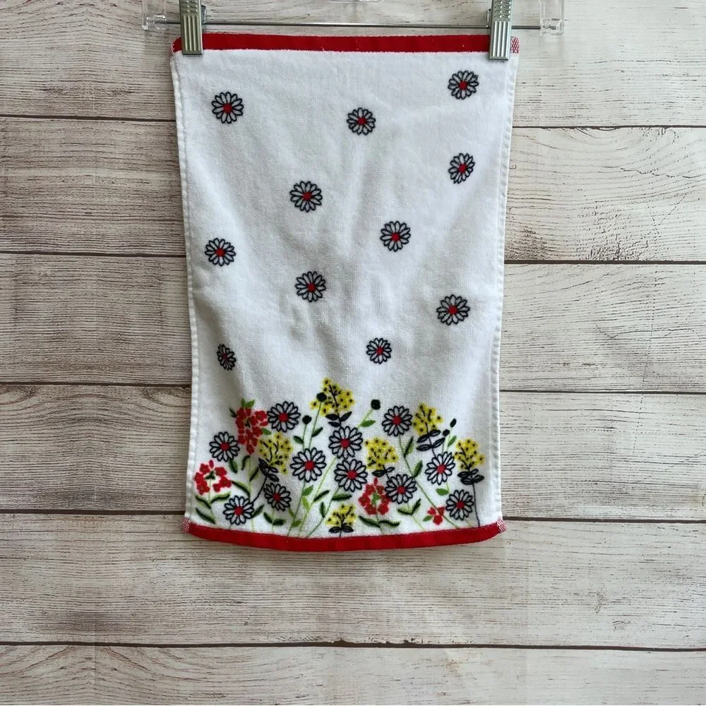 VINTAGE VERA NEUMANN WILDFLOWER THREE PIECE BATH TOWEL SET‎